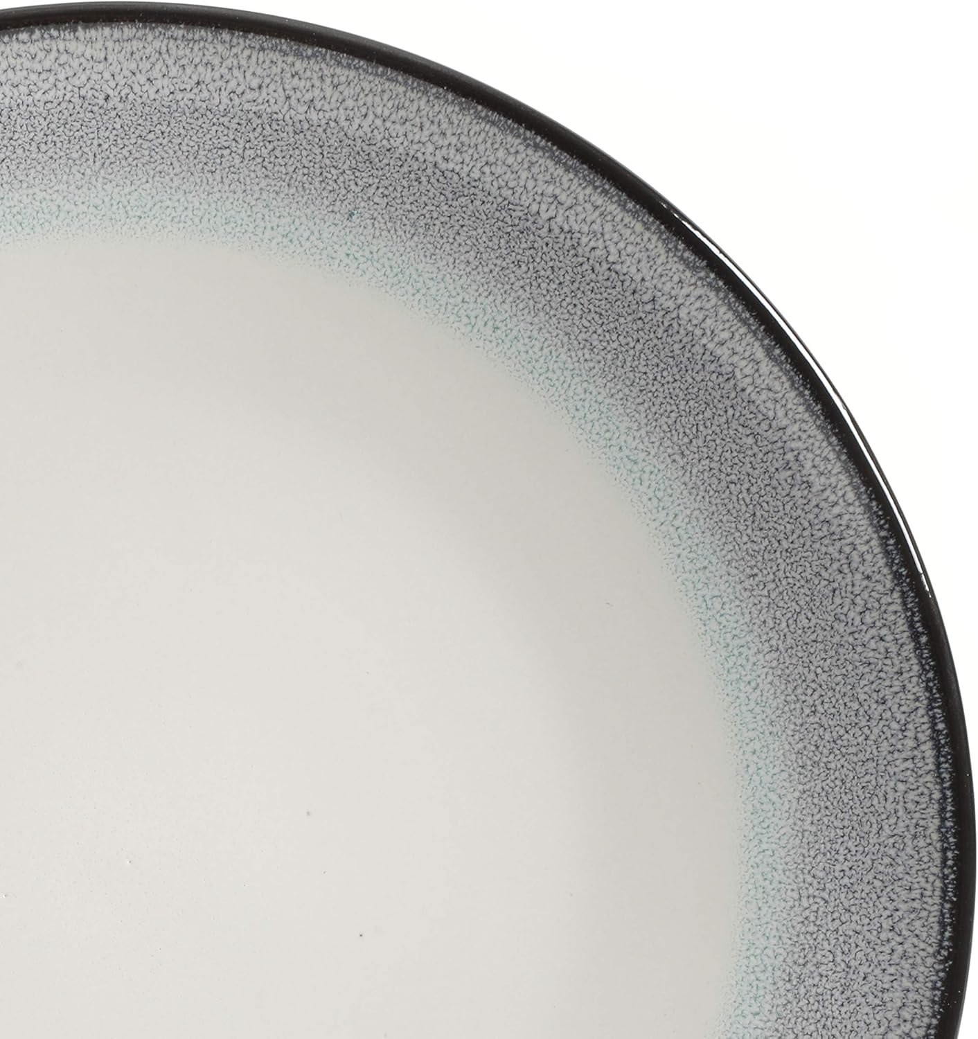  | Gibson Elite Rings of Saturn Round Reactive Glaze Stoneware Dinnerware Set, Service for Four (16pcs), Teal Blue: Dinnerware Sets