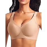 SINFLA Wireless Bras for Women Mesh Crossover Bras Seamless Full Coverage No Underwire Comfortable Supportive Everyday Bra