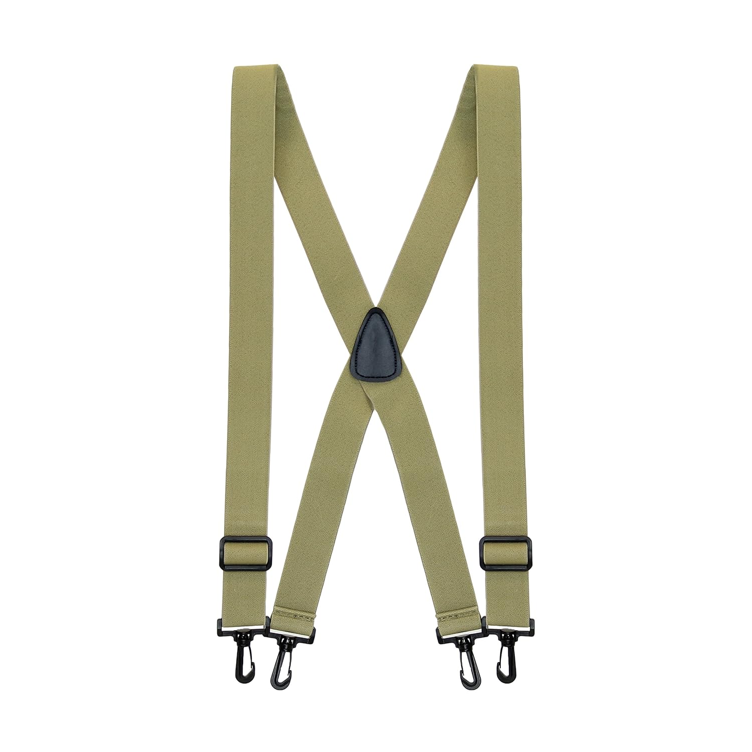 NoBuzz X Back Airport Travel Suspenders, Clips Hook to Belt Loops, 48 or 54 In.
