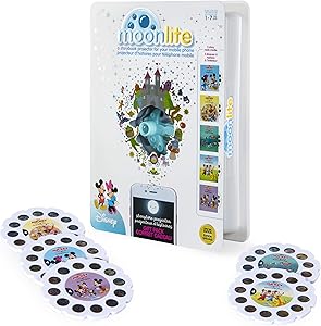 Moonlite - Special Edition Disney Gift Pack, Storybook Projector for Smartphones with 5 Story Reels, for Ages 1 and Up