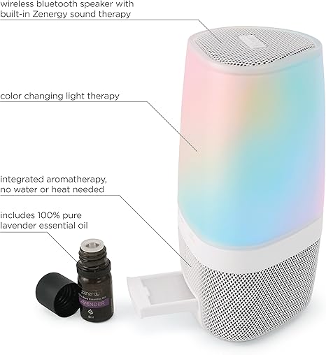 ihome zenergy aroma bluetooth therapy speaker with lighting