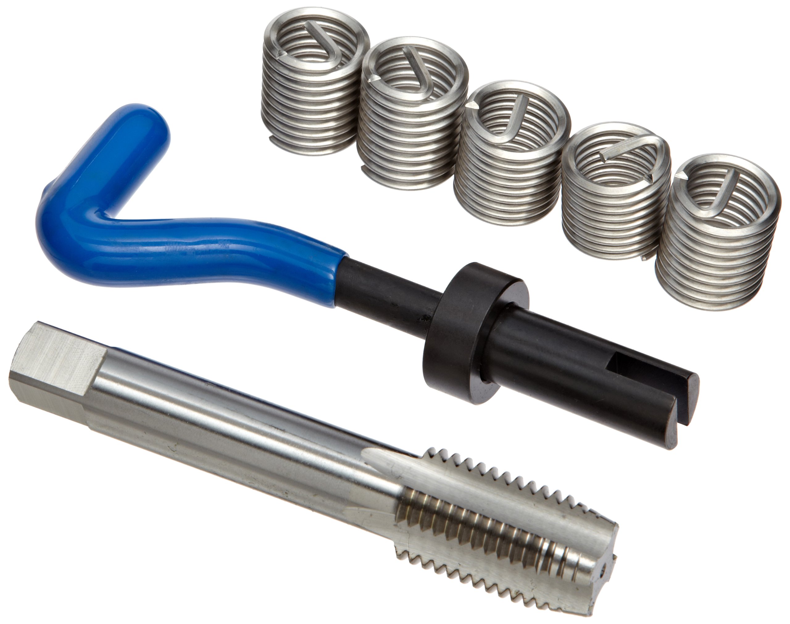 E-Z Lok EK41315 Metric Helical Threaded Insert Kit, 304 Stainless Steel, M18-2.5 Thread Size, 27 mm Installed Length (Pack of 5)