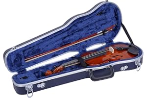 Crossrock 1/4 Violin Case-Backpack Style in Blue (CRA800SVQBL)