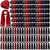 JaGely 200 Pcs Winter Hats Scarves Set Bulk Homeless Care Package Supplies Unisex Warm Beanies Bulk for Men Women Homeless