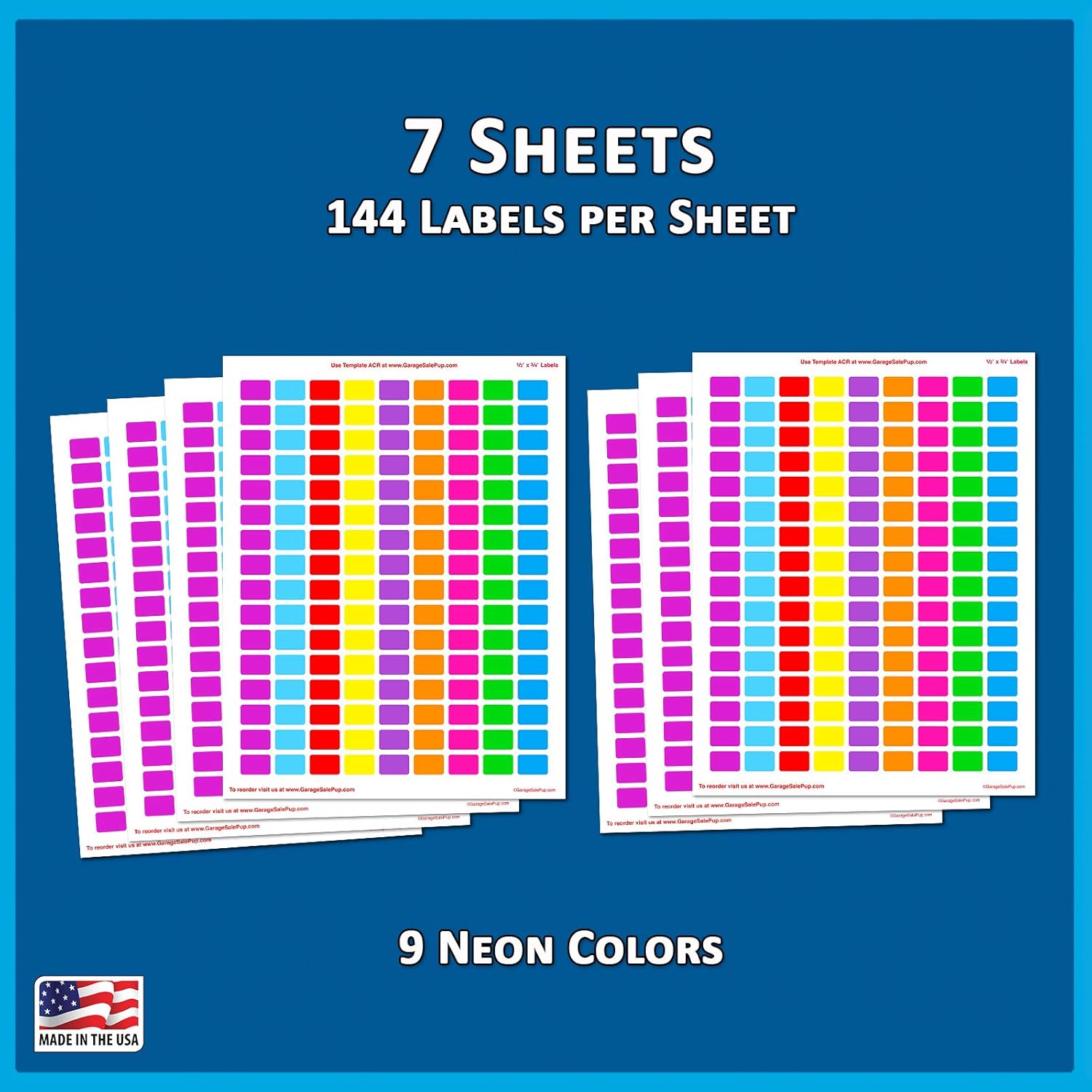 Download Pack Of 1008 1 2 X 3 4 Rectangle Color Coding Dot Labels 9 ...