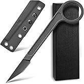 Ccanku C1104 Fixed Blade Knife D2 Blade Stainless Steel Handle Claw Knife for Hunting, EDC Tool, Survival, Camping Outdoor with K Sheath (Black)