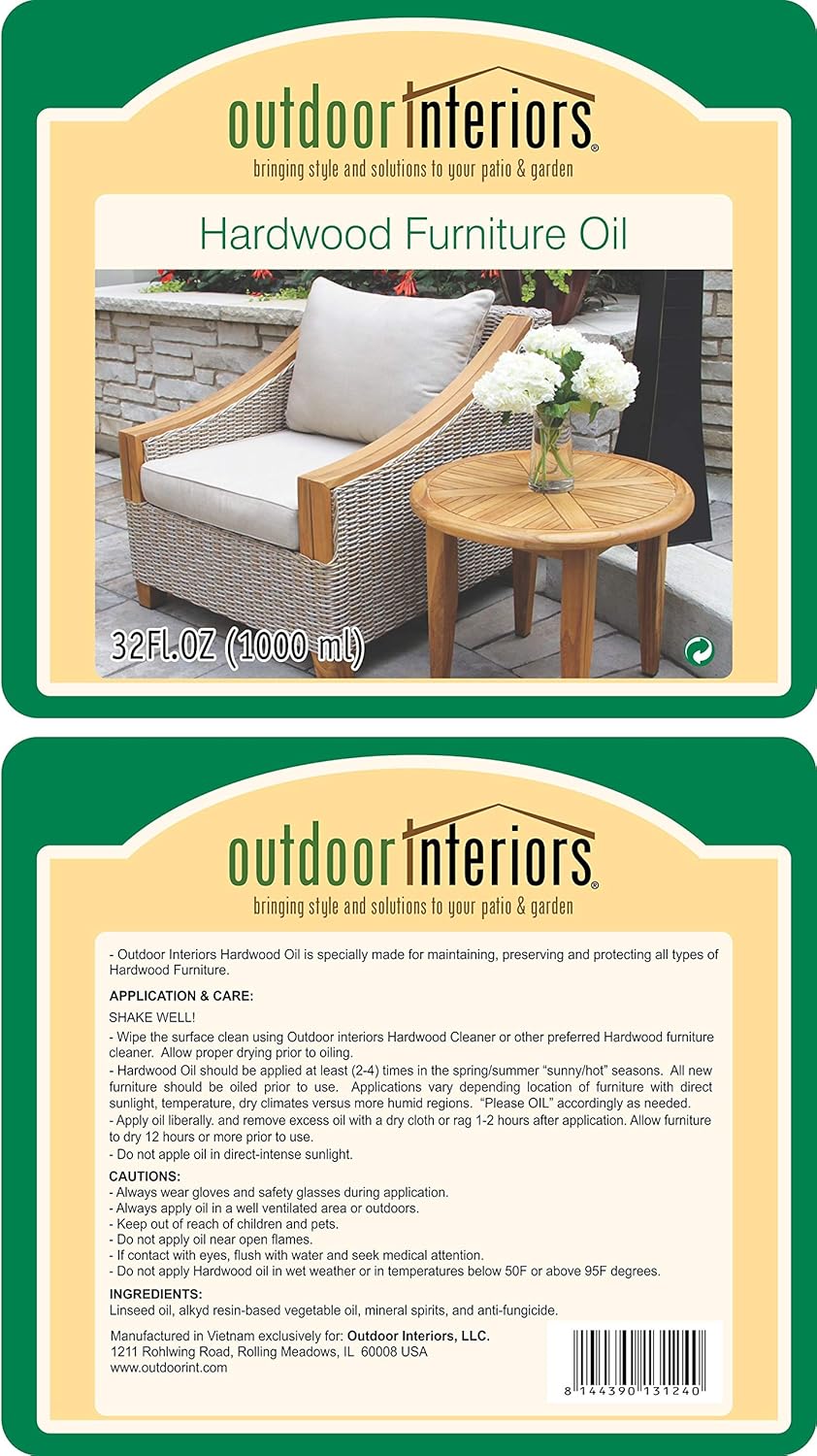 unique patio accessories on Amazon Com Outdoor Interiors K0001 Furniture Oil And Maintenance Kit Folding Patio Chairs Garden Outdoor