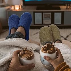 QFH Womens & Mens Cozy House Slippers - Portable