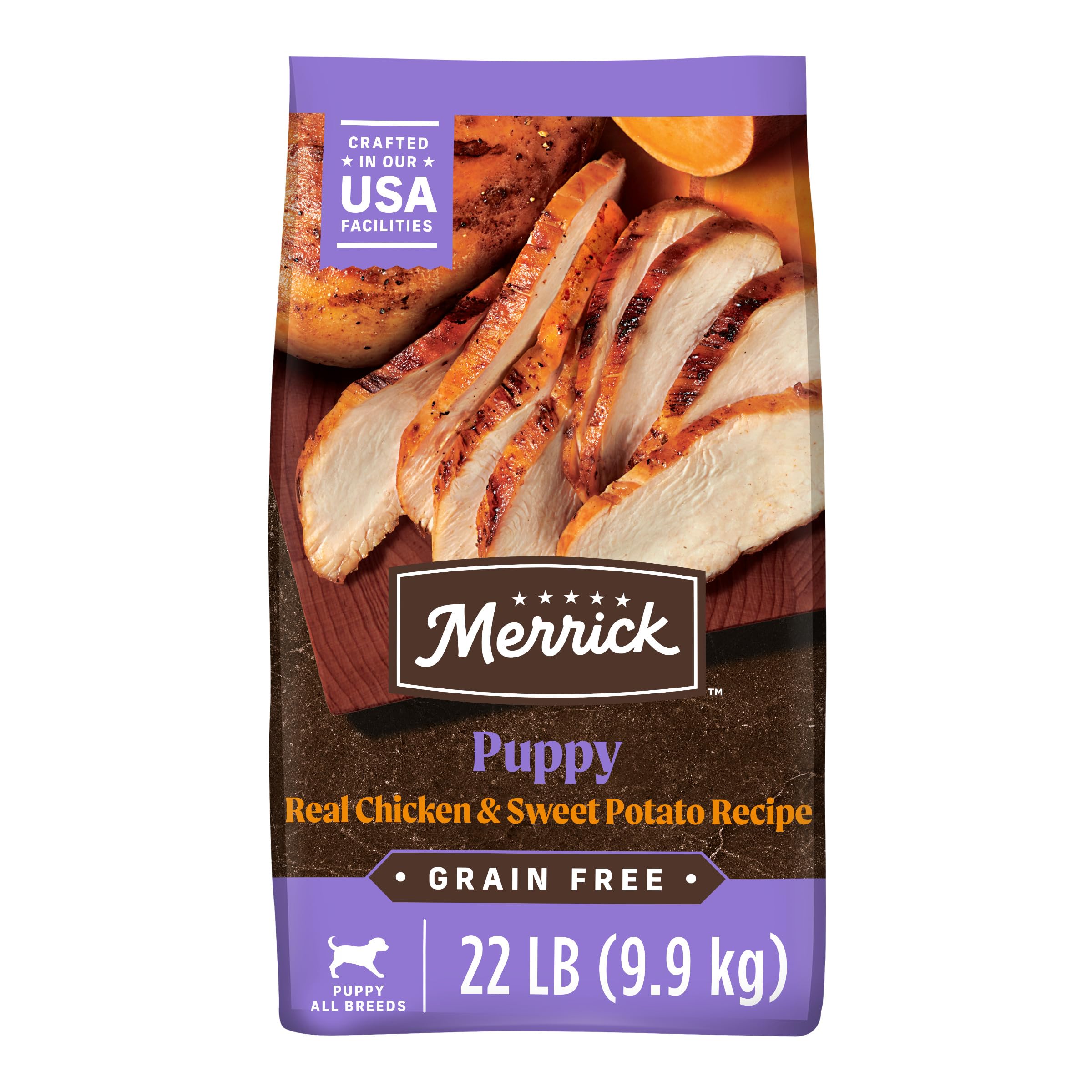 Merrick Premium Grain Free Dry Puppy Food, Wholesome And Natural Kibble ...