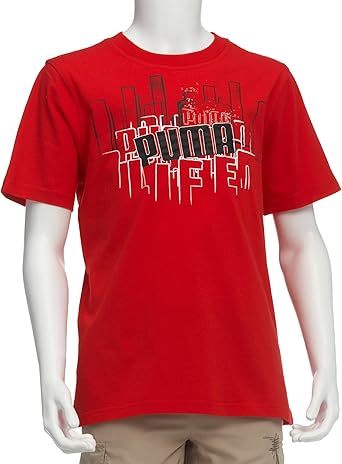 t shirt puma bambino rosso