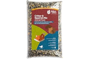 Schoen Farms Critter & Squirrel Mix – 3.18 kg Bag – Natural Wildlife Food for Squirrels, Chipmunks & Rabbits – with Corn, Pea