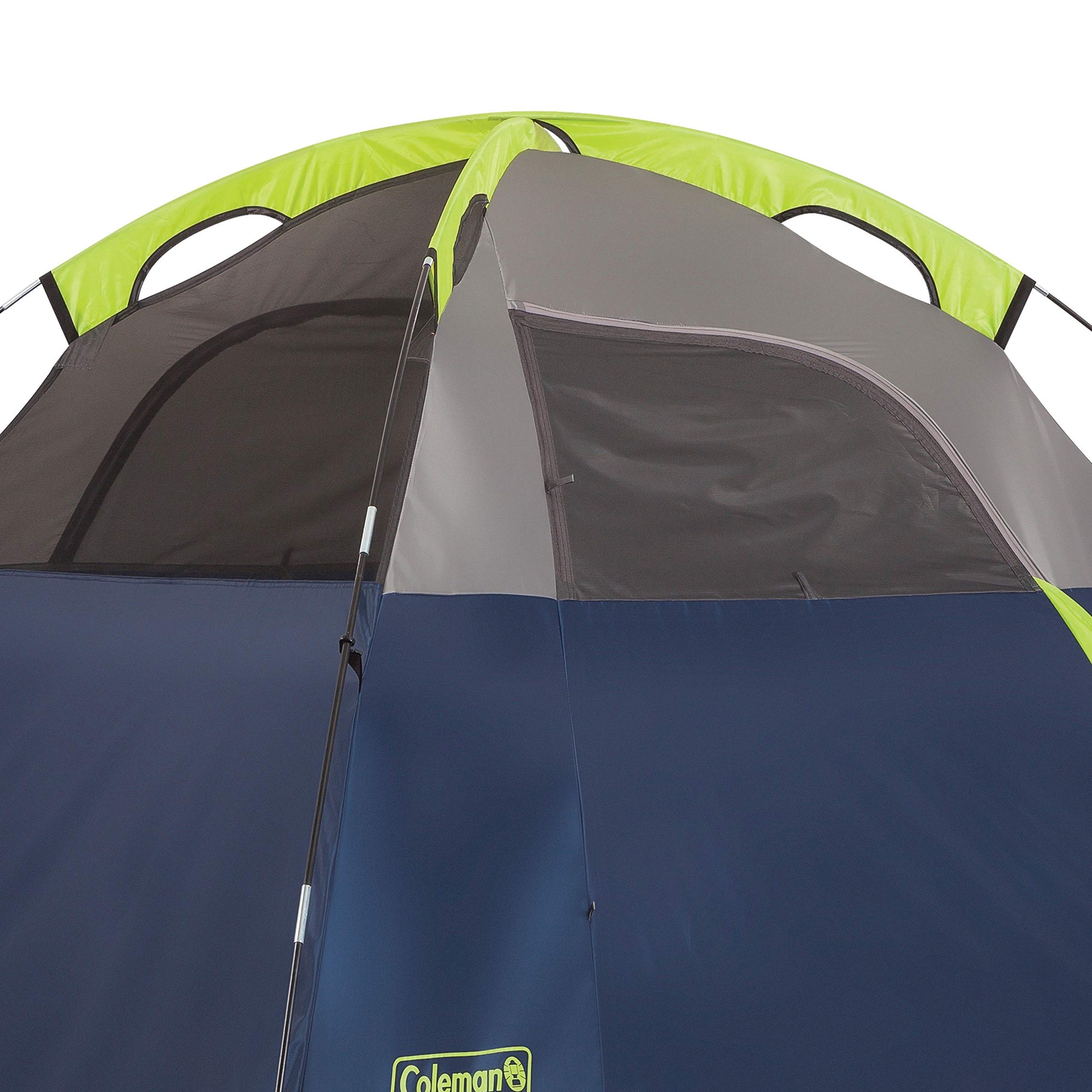 Coleman Sundome Camping Tent, 2/3/4/6 Person Dome Tent with SnagFree