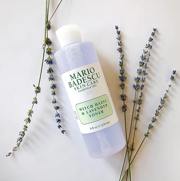 MARIO BADESCU ALCOHOL FREE WITCH HAZEL AND LAVENDER FACIAL TONER FOR AGING SKIN, INFUSED WITH ALOE VERA, FACE TONER FOR COMBINATION OR DRY SKIN, 8 FL OZ
