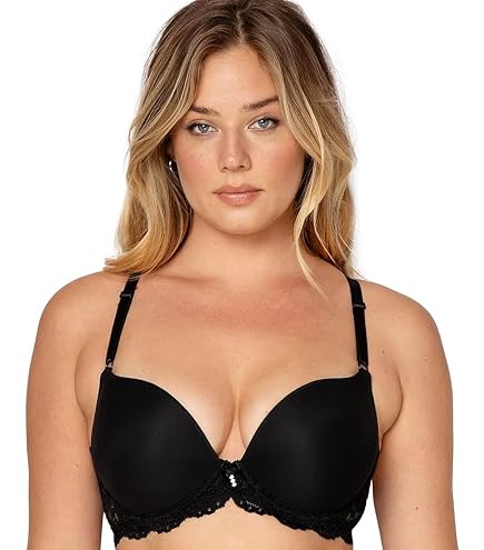 Self Expressions Women's Perfect Lift Push Up Bra, SE1186, Black