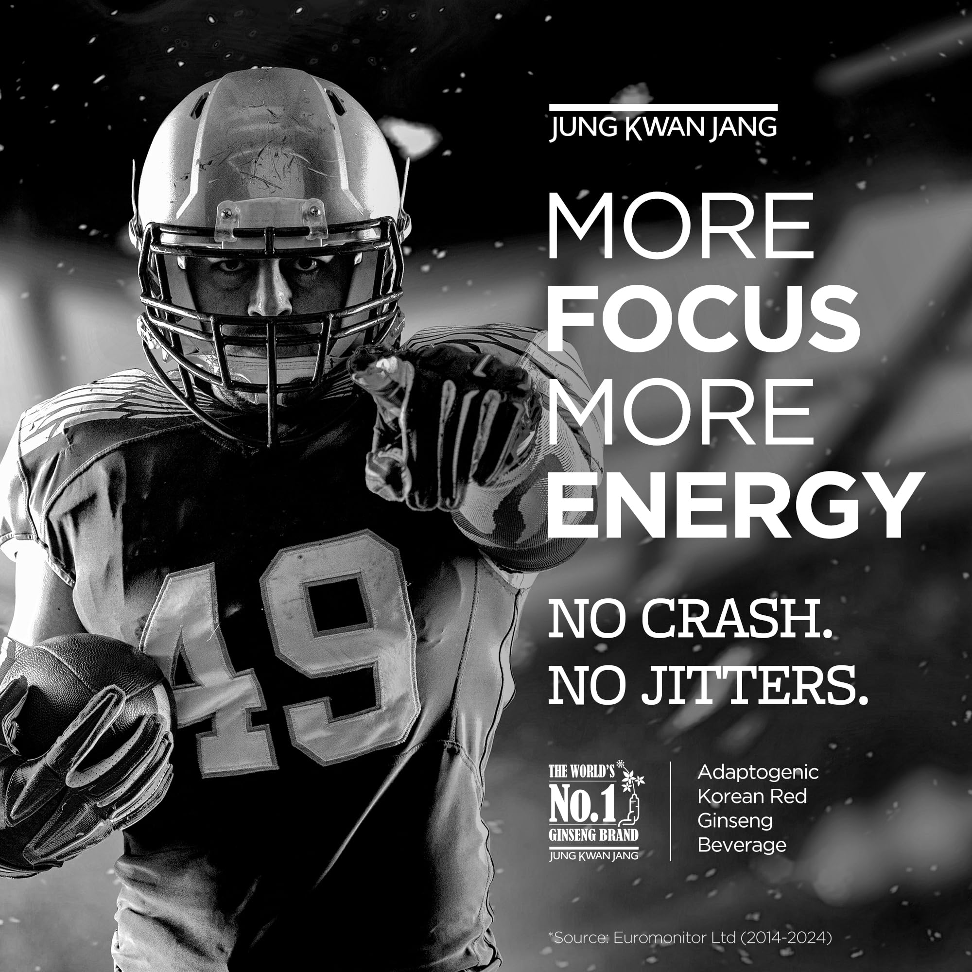 JUNG Kwan Jang Hong Sam Won Korean Red Ginseng Drink | Energy Drink, Pre Workout, Herbal Tea, Ginseng Supplement | Jujube, Ginger, Cinnamon, Goji Berry | Vegan Friendly (20 Count)