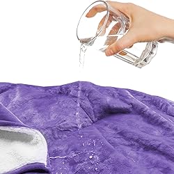 Haltune Stain-Proof Lavender Blanket for Intimate