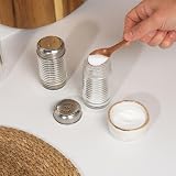 Salter Beehive Salt & Pepper Shaker Set 2 BPA Free Glass Screw Cap Lid view 6