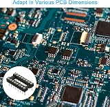 sourcing map 16 Pin DIP IC Socket Connector 2.54mm Pitch Dual Row Round Pins 20 view 6