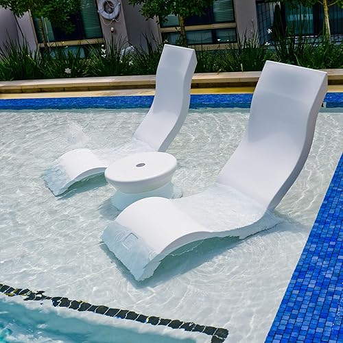 Ledge Lounger Signature Chair Inside Pool Sun Shelf Lounge Chair  Designed for Shallow Shelves Up to 9”