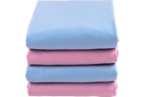 Brosive Waterproof Bed Pads for Adults,Kids, Dogs (30" x 36"|4 Pack) Waterproof and Machine Washable Large Sheet Protector with 8 Cup Absorbency