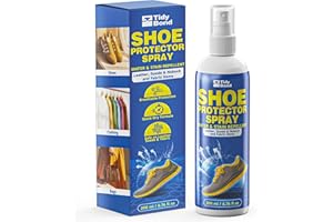 Shoe Protector Spray 6.8 fl oz – Waterproof & Stain Repellent for Sneakers, Boots, Leather, Suede, Canvas & Fabric – Long-Las