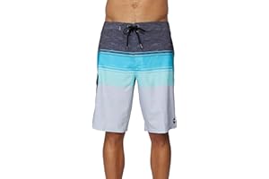 O'NEILL Men's 21 Inch Hyperfreak Divergent Boardshorts - Quick Dry Swim Trunks for Men with Fixed Waist and Quick Dry Fabric