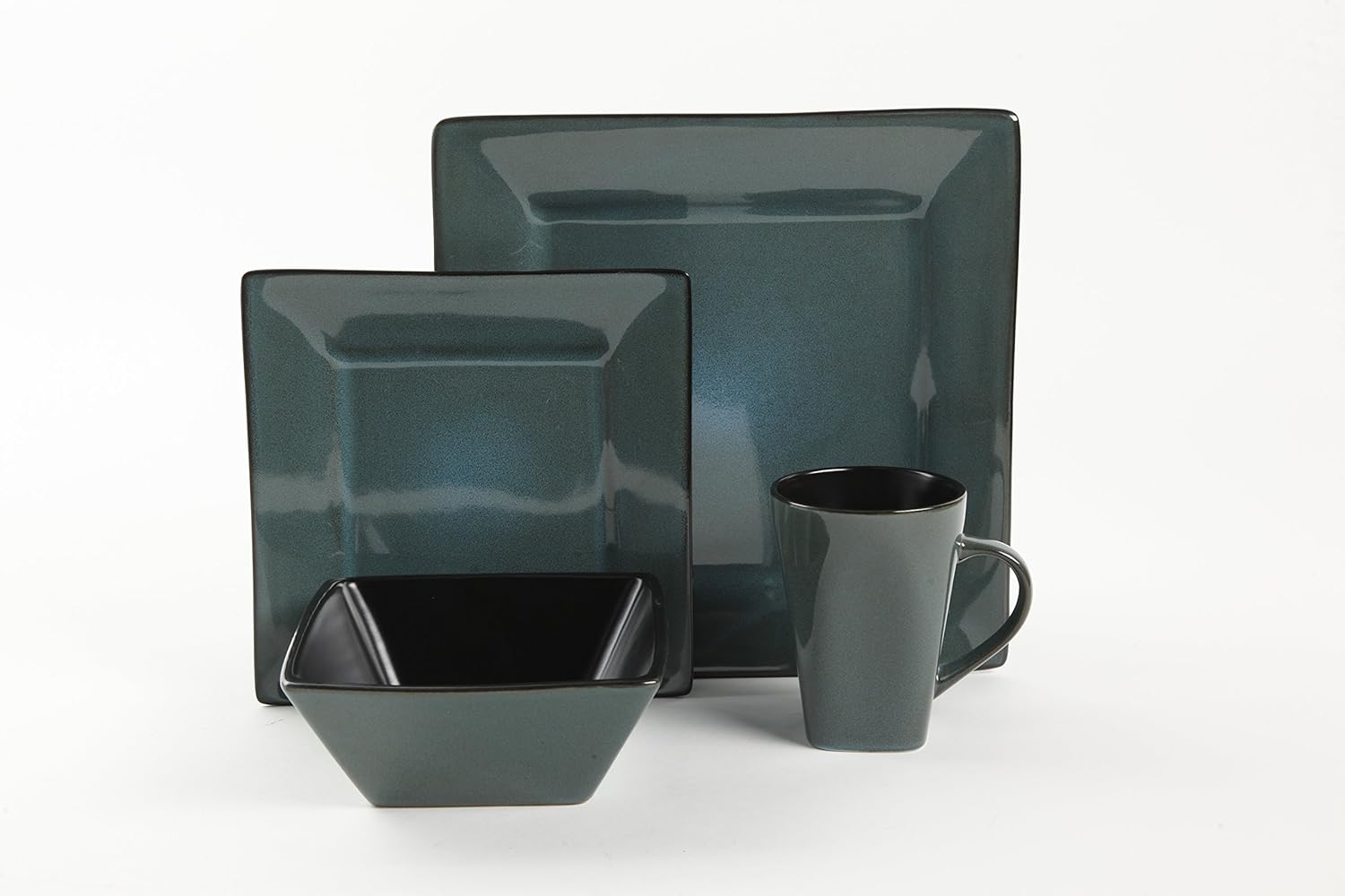 Kitchen & Dining Turquoise Gibson Elite Kiesling 16 Piece Dinnerware