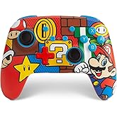 PowerA Enhanced Wireless Nintendo Switch Controller - Mario Pop, Rechargeable Switch Pro Controller, Immersive Motion Control