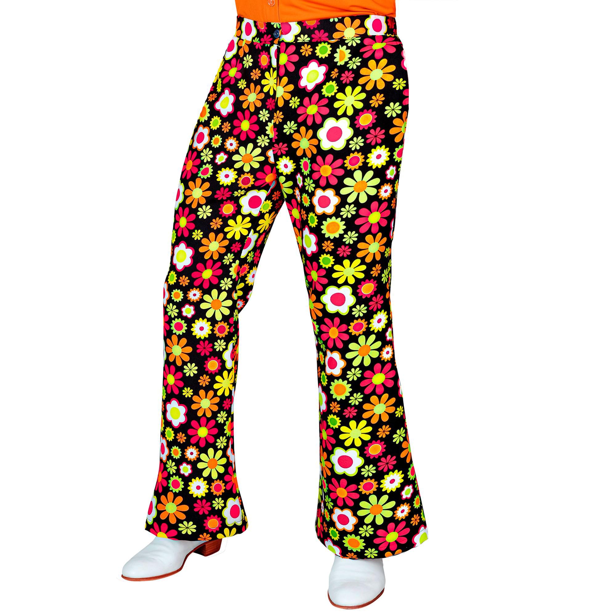 Widmann - 60s Men's Hippie Reggae Flower Power Disco Fever Schlagermove Trousers