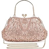 UBORSE 1920s Vintage Clutch Purse Beaded Evening Bag for Women Formal Bridal Sequin Handbag Clutch for Wedding/Prom/Cocktail | 1920s, Vintage, Beaded, Formal, Bridal, Sequin