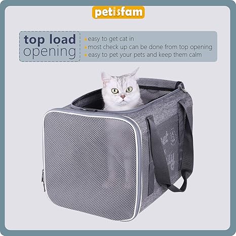 large cat carrier top opening