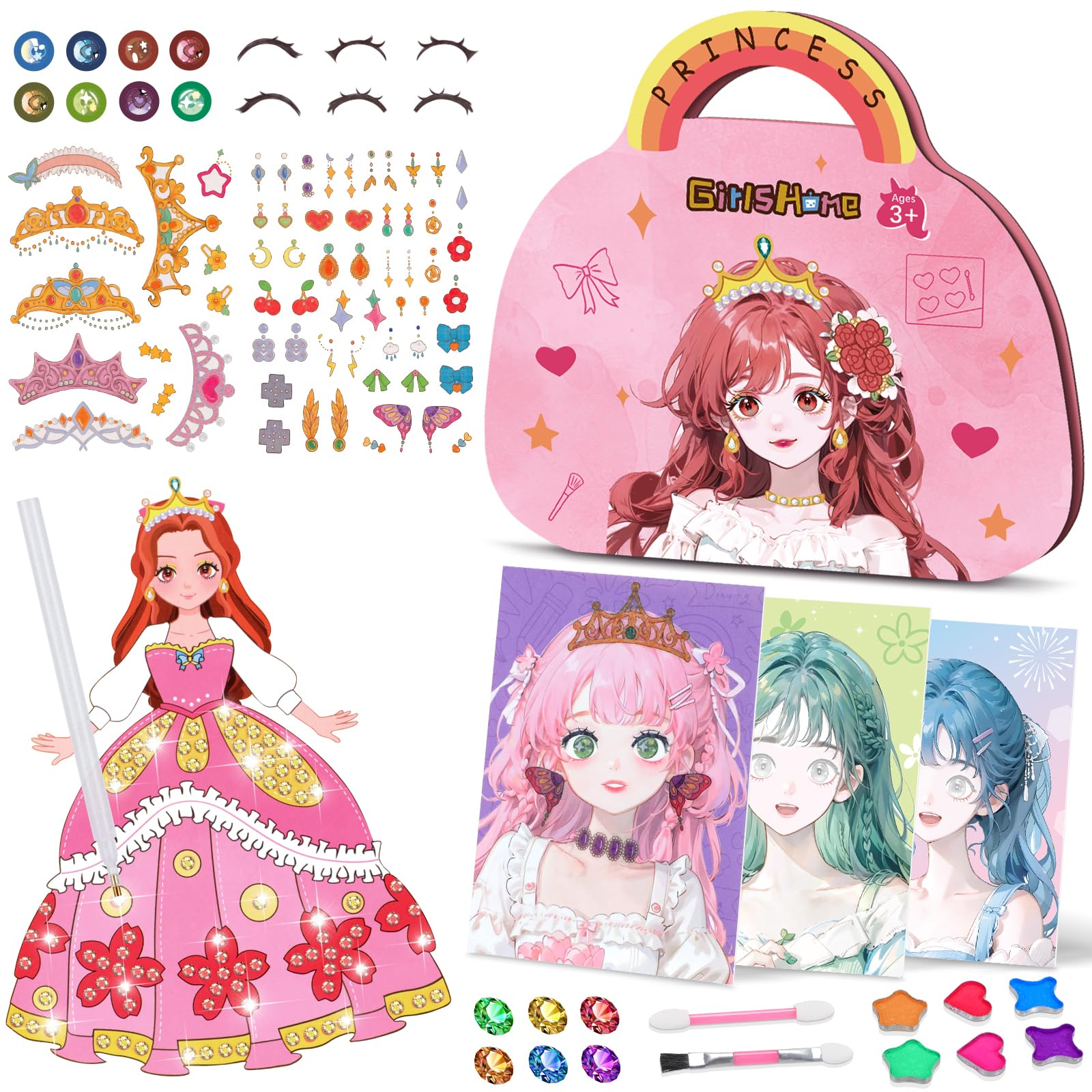 UATARU Kids Dress Up Game Set, 3 In 1 Make Up On Pa Produktbild-Vorschau 12