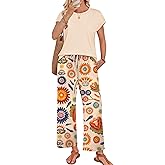 WIHOLL Two Piece Sets for Women Summer Spring Outfits Lounge Sets Beach Vacation Clothes Airport Travel Matching Clothing