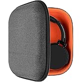 Geekria Shield Headphones Case Compatible with Sony WH-1000XM5/1000XM4/CH720N/XB910N, Replacement Hard Shell Travel Carrying Bag with Cable Storage (Dark Grey)