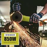 DEWINNER Angle Grinder 850W Corded 115mm with 6 Discs Side Handle view 8