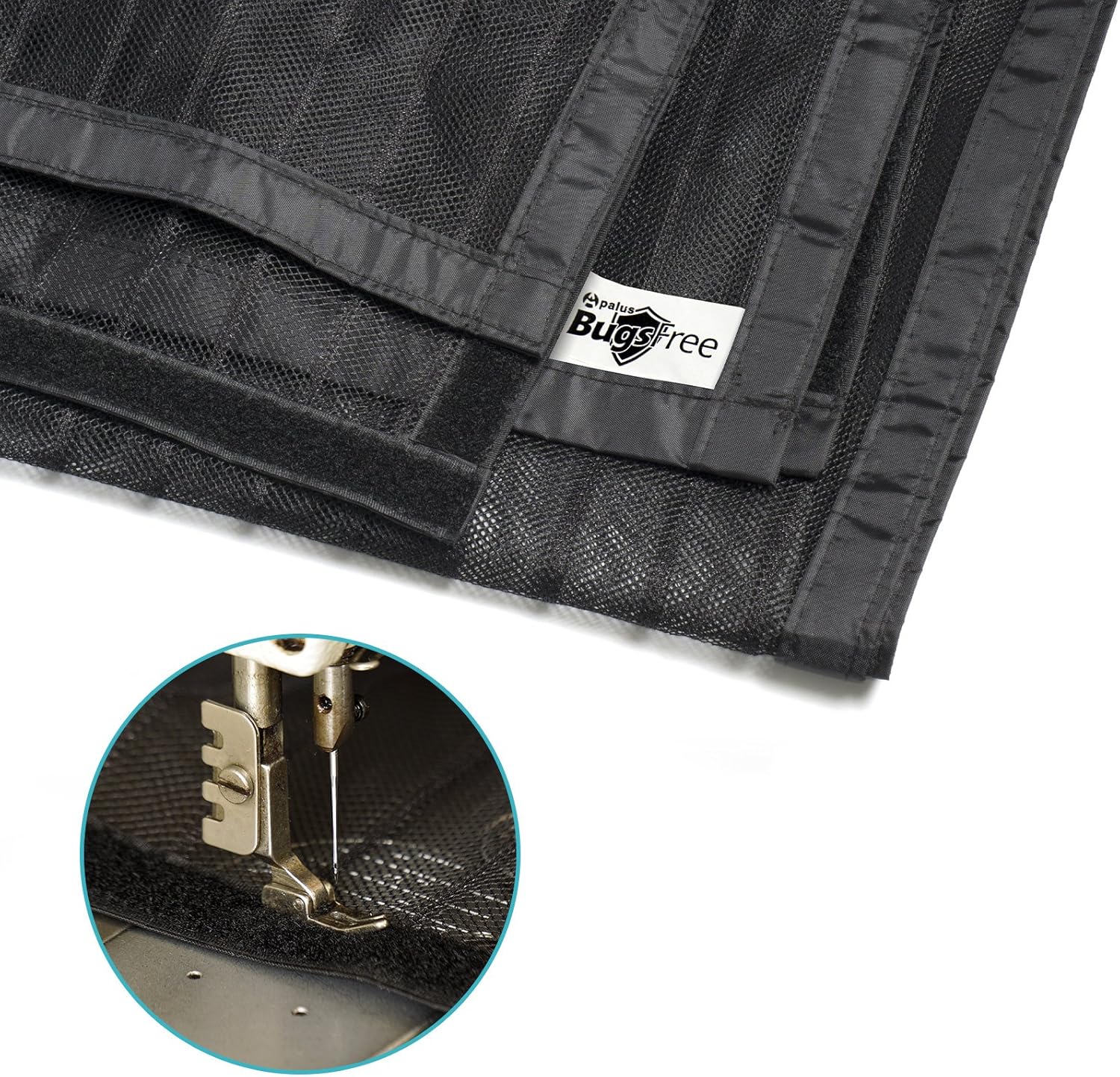 Apalus Magnetic Screen Door, 36"x83" Super Strong Fly Mesh, 28 Magnets from Top to Bottom Ultra Seal Magnets Close Automatically - - 