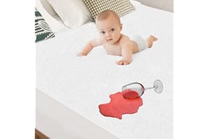 WINKAURA Twin Mattress Protectors, Zippered Waterproof Mattress Cover Terry Top Fabric Cover Great for Most Bed Sheets, 39"x75" (6-9" Deep)