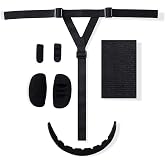 Yuyongshuai Softball Face Mask Defense Liner, Includes: 1 Forehead Pad, 2 Side Pads, 2 Chin Cups, 1 Ponytail Strap, 1 Large Super Glue Magic Hook