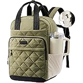 LOVEVOOK Travel Backpack for Women, 15.6 Inch Quilted laptop Backpack With Pouch Pocket for Large Capacity Cup, Large Capacity Work Bag College Bookbag, Carry On Personal Item Bag