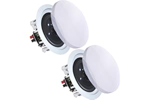 Vaiyer Pair of 5.25 Inch 350 Watts (Per Pair), Ceiling Speakers for Home Theater System, Flush Mount in-Wall in-Ceiling 2-Way Mid Bass Woofer with Tweeter
