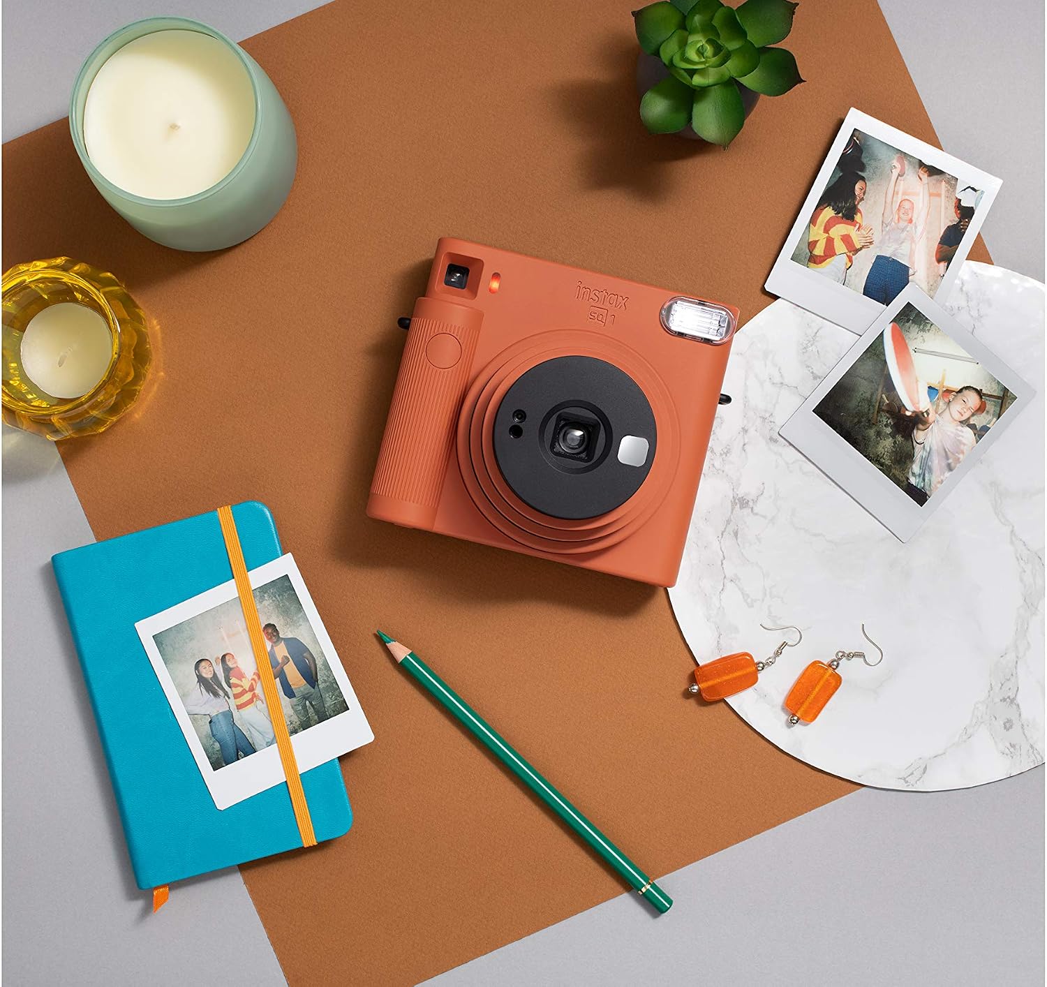 Fujifilm Instax Square SQ1 Instant Camera (10 Shots) - Terracotta Orange - Image 5