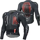 DUHAN Motorcycle Jacket Men CE Level 2 Body Armor Jacket Spine Chest Protection Gear for Motorcross MTB ATV Dirt Bike Racing
