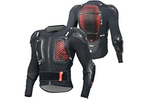 DUHAN Motorcycle Jacket Men CE Level 2 Body Armor Jacket Spine Chest Protection Gear for Motorcross MTB ATV Dirt Bike Racing