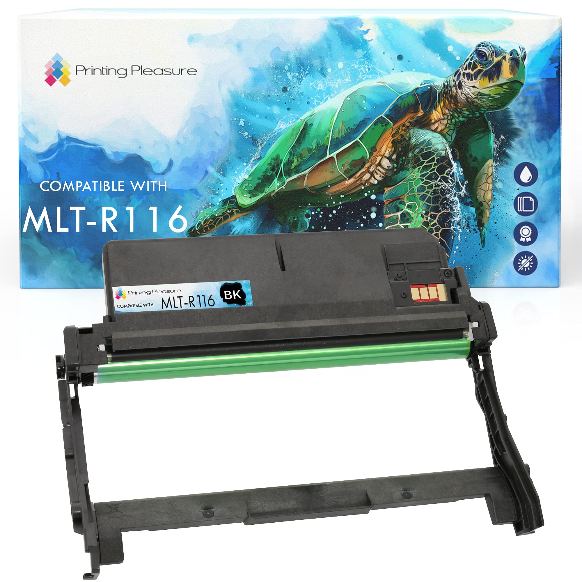 Printing Pleasure Compatible MLT-R116 Drum Unit for Samsung Xpress SL-M2625 M2625D M2675F M2675FN M2676 M2825DW M2825ND M2835 M2875FD M2875FW M2875ND M2885 M2885FW - Black, High Yield (9,000 Pages)