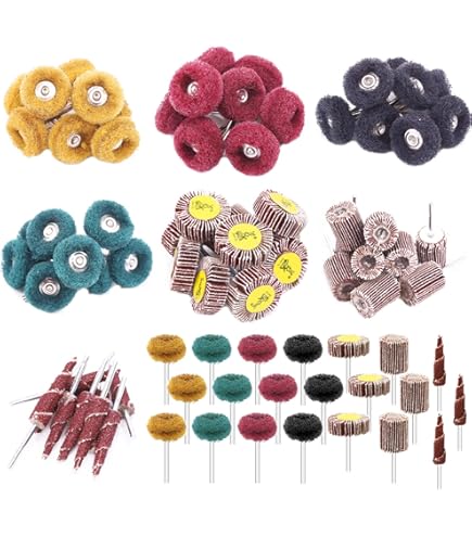 75X25X6 35mm P120 6mm/6.35mm 1/4" Spindle Shaft Mounted Flap Wheels Mounted Flap Wheel For Metal Material Ao Aluminum