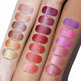 Oulac Metallic Shine Glitter Lipstick Purple High Impact Lipcolor 4.3 g Vegan view 6