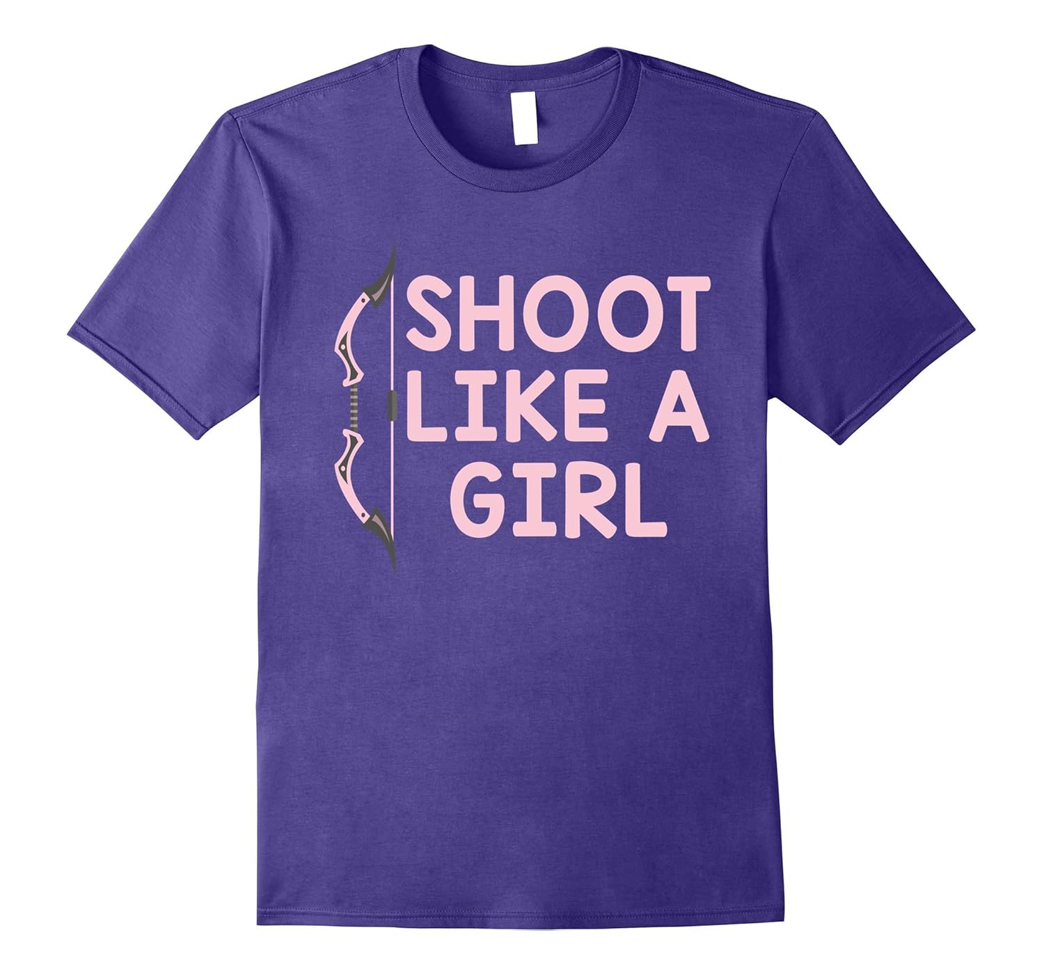 Shoot Like A Girl Bow And Arrow Archery T-Shirt-ANZ