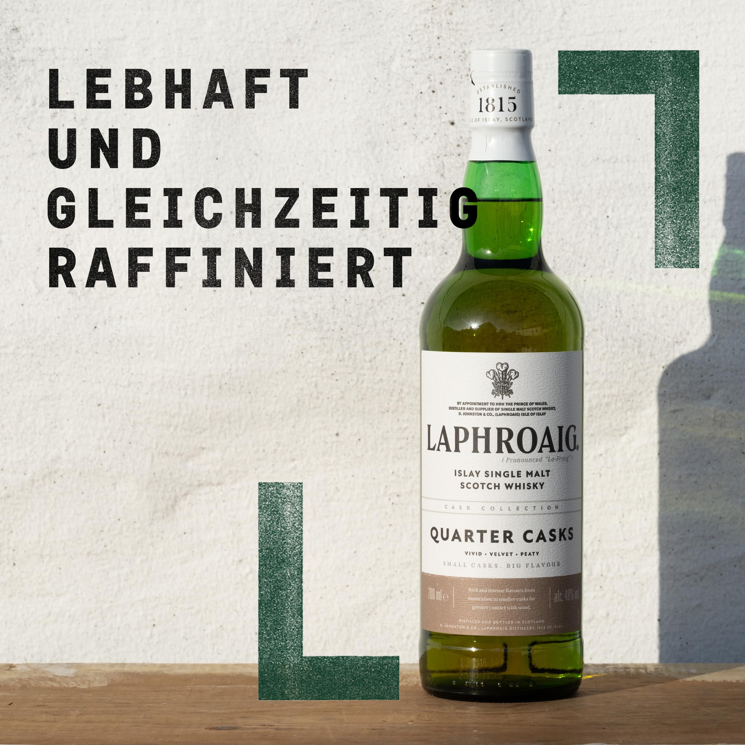 Laphroaig Quarter Cask | Islay Single Malt Scotch Whisky | mit Geschenkverpackung | in Quarter Casks gereift | 48% Vol | 700ml Einzelflasche 4