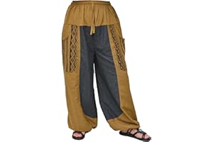 Siamrose Baggy Yoga Harem Pants Men Women Casual Lounge Trousers Two-Colored, 2 Pockets