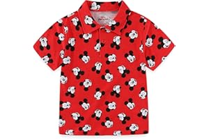 Disney Mickey Mouse Toy Story Cars Boys Short Sleeve Polo Shirt for Toddler and Big Kids